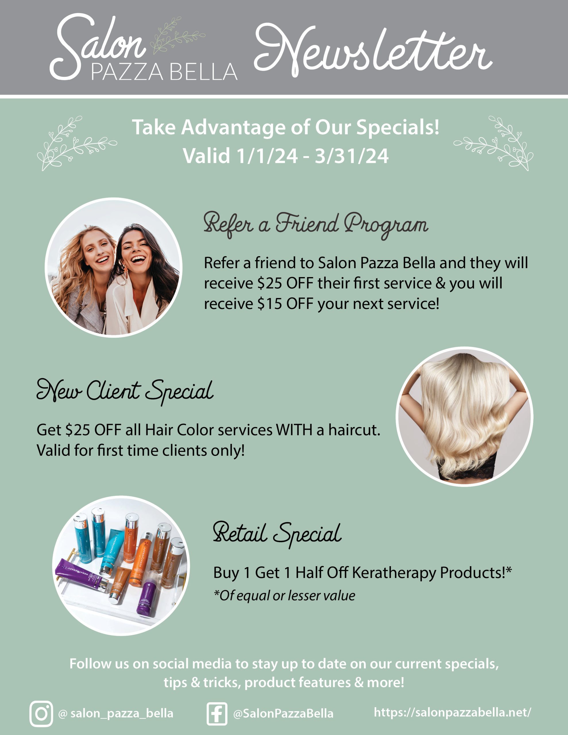 Hair Salon Specials Limerick | Salon Pazza Bella | Hair Salon Limerick